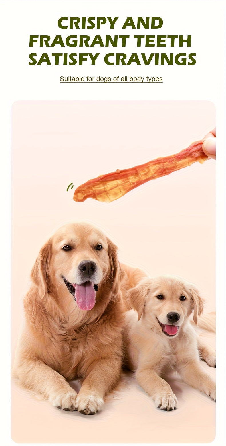 Chicken & Duck Jerky Pet Treats 105g – Grain-Free High Protein Healthy Snacks for Dogs & Cats, Chicken Breast Slices + Duck Jerky Combo, Dental Chews & Training Rewards for Puppies Kittens Adults