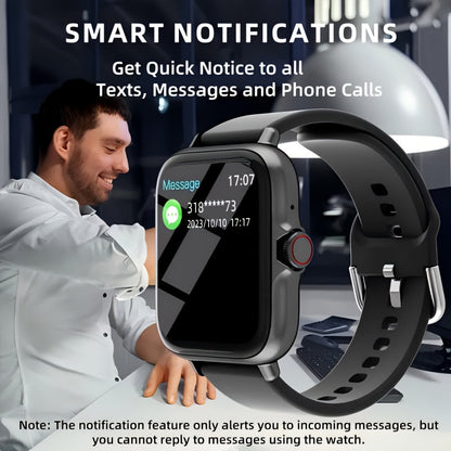 Smart Watch 1.91 Inch AMOLED HD Touchscreen Voice Calling Music Playback Voice Assistant Multiple Sports Modes Compatible with iPhone Android Fitness Tracker Black Pink Yellow Silver
