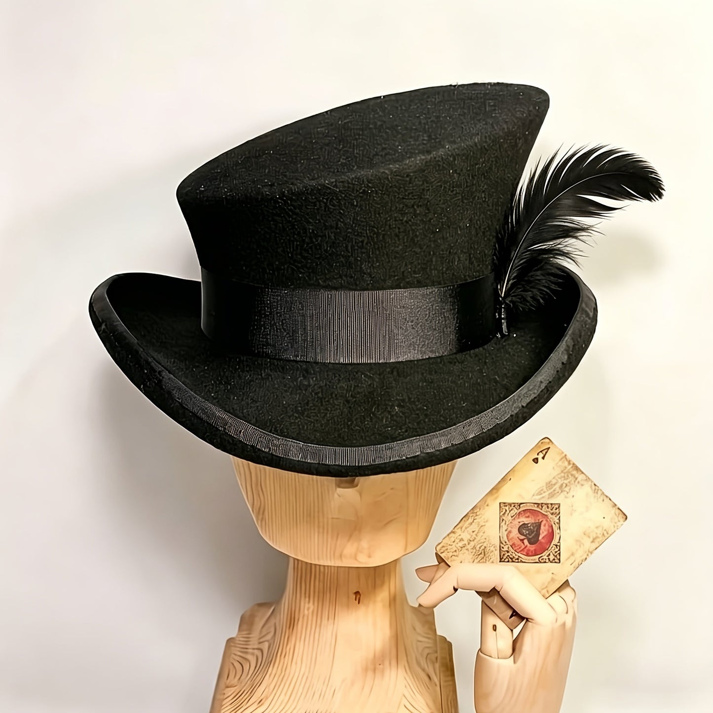 100% Wool Felt Fedora Hat with Ribbon for Women & Men – Adjustable Asymmetrical Top Hat for Church Parties Weddings, Elegant Fashion Headwear in 10 Colors, Perfect Christmas Gift