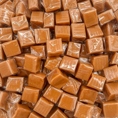 Sea Salt Caramel Cubes Candy 3 Pounds Bulk Pack – About 225 Count, Individually Wrapped, Chewy Caramel Candy for Sharing, Snacking, Gifting, Baking & Candy Bowls