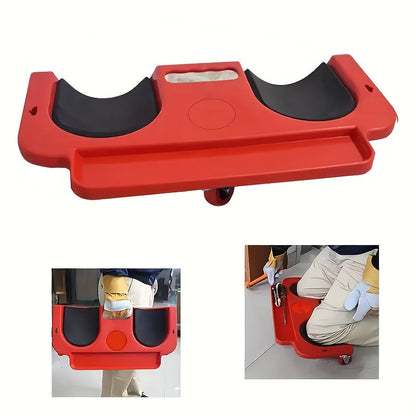 Rolling Knee Creeper Pad with Built-In Tool Tray – ABS High-Impact Frame, Cushioned Kneeling Pad for Mechanics, Carpenters, Flooring & Car Repairs – Multi-Color Automotive Repair Aid & Workshop Gift