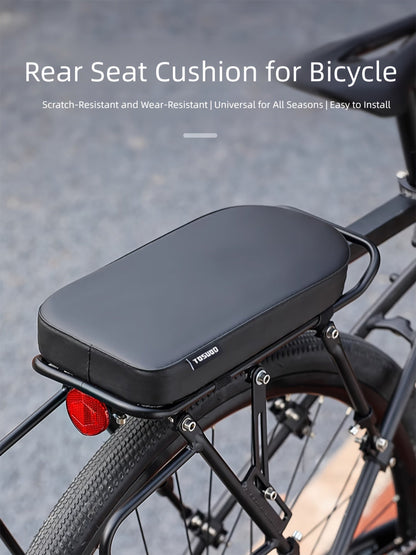 Bike Seat Cushion Cover – Comfortable PU Leather Bicycle Seat Pad with Durable Stitched Edges, Easy Install, Fits Most Bikes, Enhanced Riding Experience for Men & Women