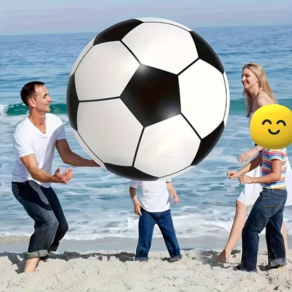 Giant Inflatable Soccer Ball 40 Inch - Extra Large Outdoor Toy for Pool Parties, Backyard Games, Beach & Playground, Reusable Party Decoration Ball for Kids & Adults