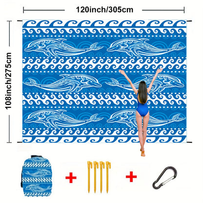 Sandproof Beach Blanket Oversized Up to 108x120 Inches – Quick Dry Lightweight Sand Free Mat for Beach Camping Picnic Travel, 8 Styles, Fits 2-10 Adults
