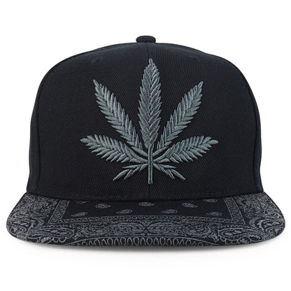 Rasta MJ Leaf 3D Embroidered Flat Bill Snapback Cap – Hip Hop Reggae Hat, Adjustable Snapback, One Size Fits Most, Unisex Streetwear Baseball Cap