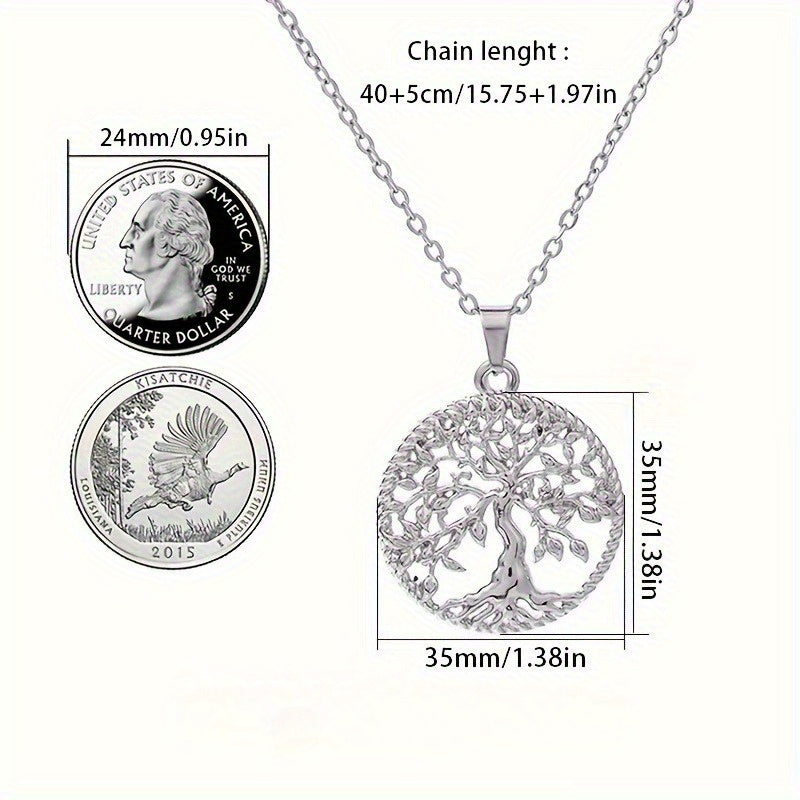 925 Sterling Silver Tree of Life Pendant Necklace for Women – Hypoallergenic Boho Vintage Style, Perfect Gift for Her, Casual & Dressy Wear