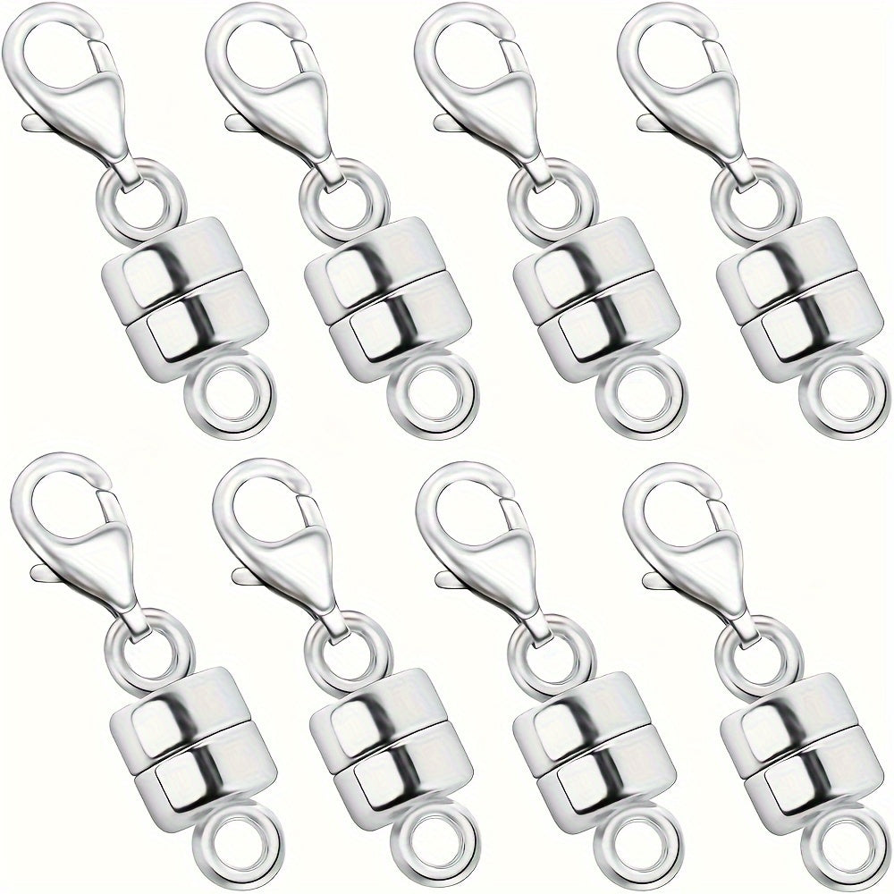 Magnetic Necklace Clasps and Closures with Lobster Clasp – Easy-Connect Magnet Jewelry Clasp Converters for Bracelets, Necklaces & Chains, Arthritis-Friendly Jewelry Fasteners