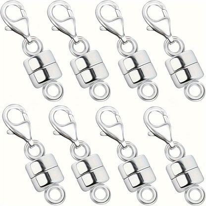 Magnetic Necklace Clasps and Closures with Lobster Clasp – Easy-Connect Magnet Jewelry Clasp Converters for Bracelets, Necklaces & Chains, Arthritis-Friendly Jewelry Fasteners