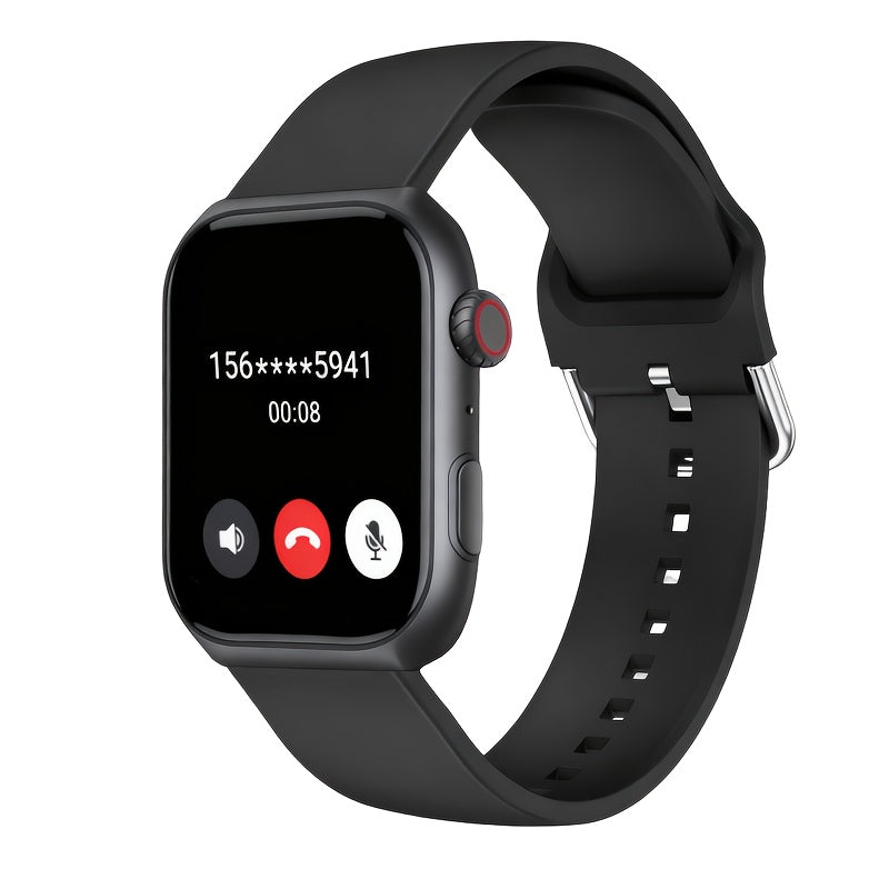 Smart Watch 1.83" Fitness Tracker with Bluetooth Calling – Step Counter, Activity Monitor, Message Notifications, Multi-Sport Modes, USB Charging, Compatible with iPhone & Android, Gift for Men & Women (Black/Pink)