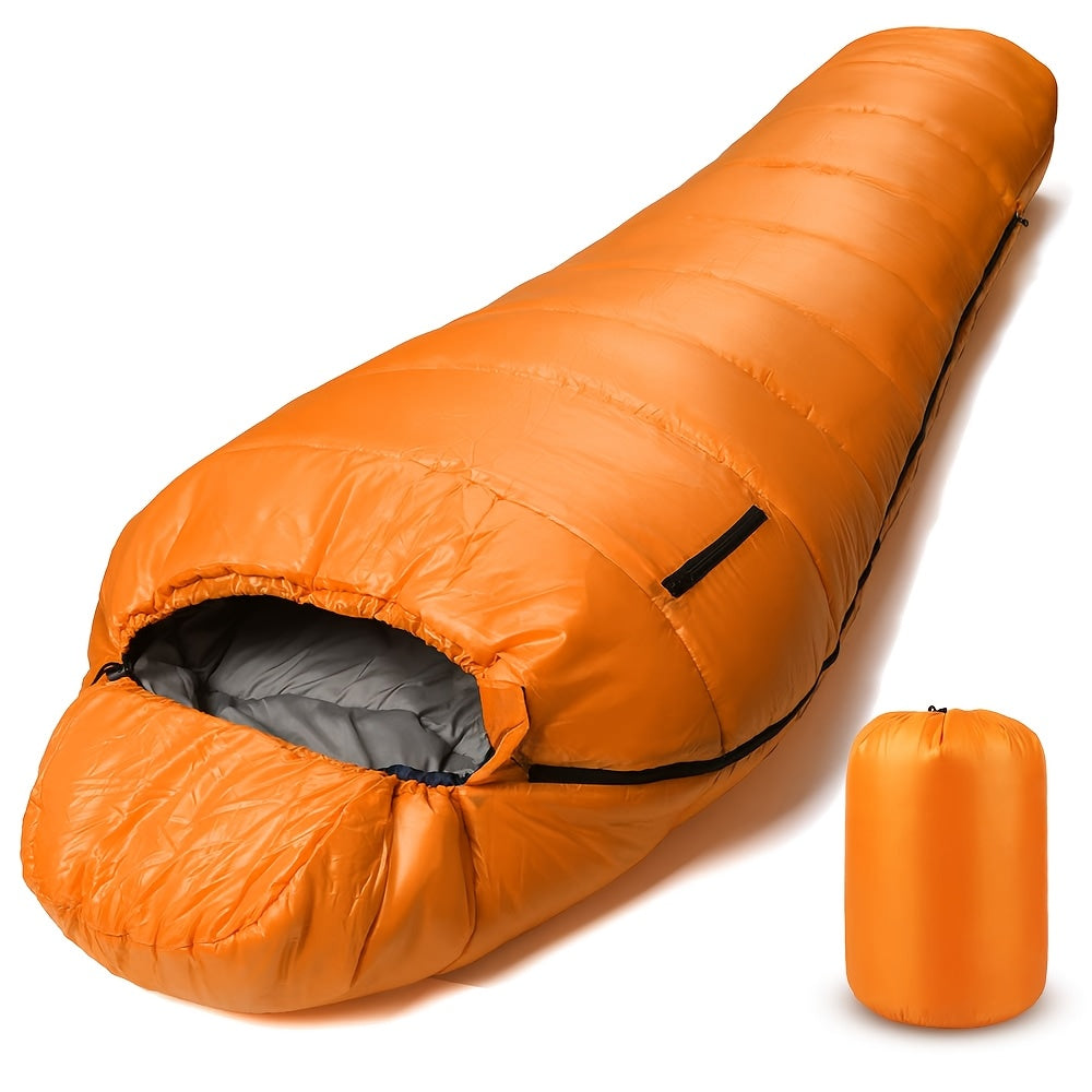 Mummy Sleeping Bag 15-45°F 3-4 Season Cold Weather Sleeping Bag for Adults – Warm Lightweight Washable Camping Sleeping Bag for Hiking, Backpacking, Traveling & Outdoor Activities