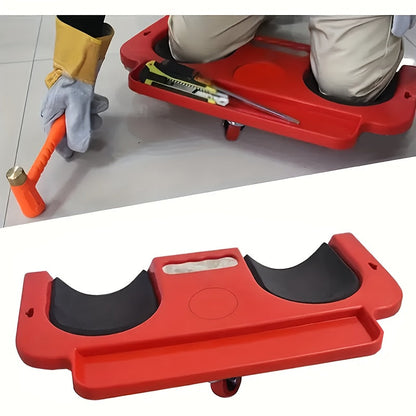 Rolling Knee Creeper Pad with Built-In Tool Tray – ABS High-Impact Frame, Cushioned Kneeling Pad for Mechanics, Carpenters, Flooring & Car Repairs – Multi-Color Automotive Repair Aid & Workshop Gift