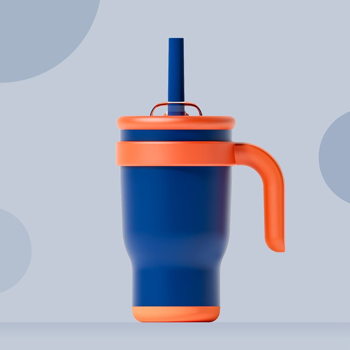14oz Insulated Coffee Mug with Handle & Straw for Women – Double Wall Stainless Steel Tumbler, Pastel Silicone Boot Sleeve, Splash-Proof Lid, Fits Cup Holders – Cute Aesthetic Cup for Office, Gym, Yoga & Car