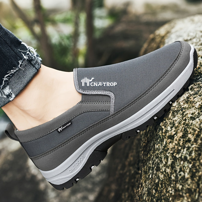 Men's Casual Walking Shoes - Lightweight Comfortable Everyday Sneakers with Cushioned Support for Walking, Travel and Daily Wear, Available in Grey, Black, Brown and Navy, Sizes US 7.5 to 12.5