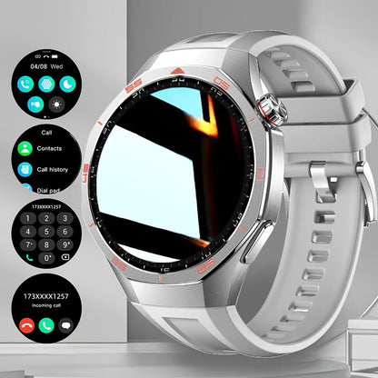 Round Smartwatch 2.01 Inch Extra Large Screen Wireless Calling 100+ Sports Modes Sleep Monitor Games Weather Calculator Pedometer Fitness Tracker Watch for Men Women iPhone Android