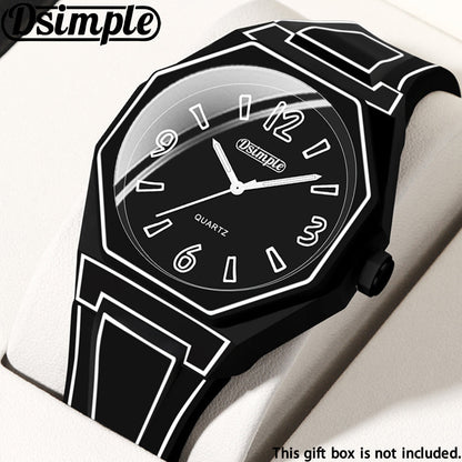 Analog Quartz Wrist Watch for Men Women & Teens – Unisex Round Dial Silicone Strap Fashion Watch in 5 Colors, Lightweight Casual Outdoor Daily Wear, Birthday Back-to-School Gift Idea Red Blue Black White Green