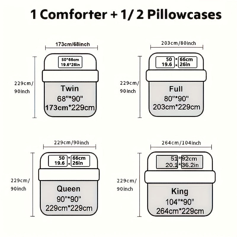 Quilted Comforter Set Twin Queen King Size – Soft Diamond Pattern Quilt with Pillowcases Ultra-Fine Fiber Fill Lightweight Breathable All-Season Bedding 2/3 Piece Multiple Colors