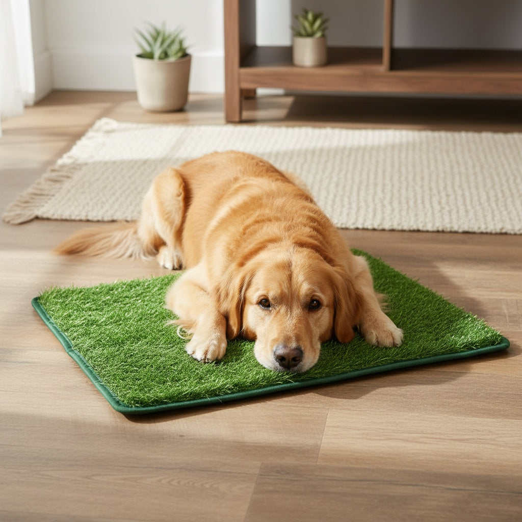 Artificial Grass Dog Pee Pad Washable Reusable Odor Control Indoor Puppy Potty Training Mat 18.11" x 27.56" – Dog Urine Grass Pad
