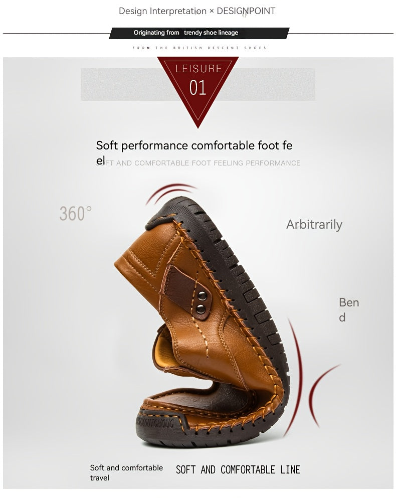 Men's Slip-On Loafers – Lightweight Breathable Casual Shoes for Driving Walking Daily Wear, Comfortable Non-Slip Sole, Easy On Off Design, Perfect for Men Who Value Style & Comfort