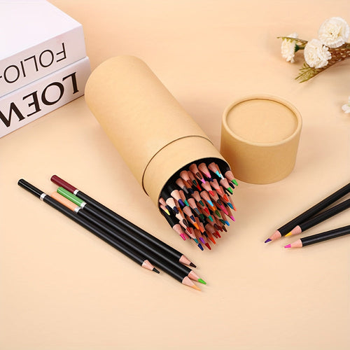 72 Color Oil-Based Colored Pencils Set for Adults Artists and Beginners Vivid Pigment Art Supplies for Drawing Sketching Coloring Creative Projects Back to School