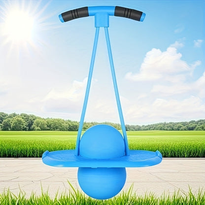 Bounce Ball with Handle for Kids & Adults – Anti-Burst Fitness Hopper Ball, High-Elasticity Jumping Ball, Indoor Outdoor Exercise & Fun, No Battery Needed, Great Gift Idea