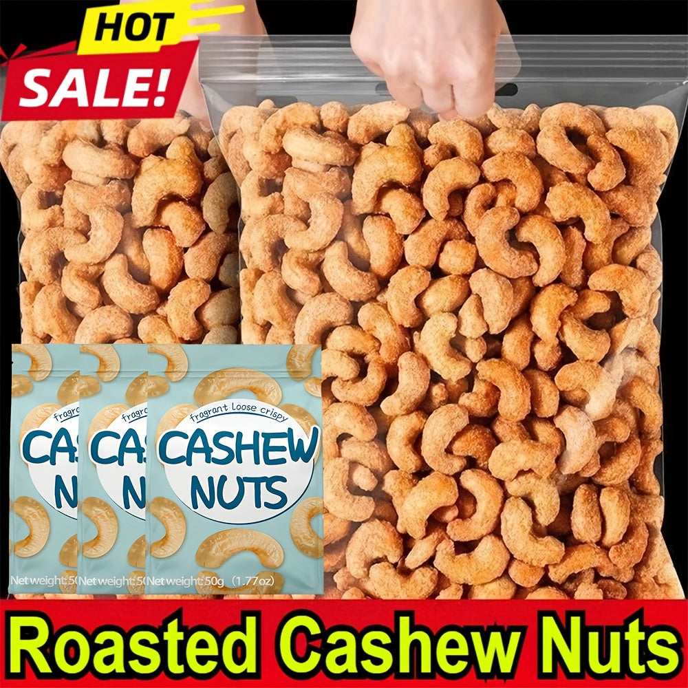 Roasted Salted Cashews – Gluten Free High Protein Keto Snack, 0 Trans Fat & Cholesterol, Single Serve Packs for Office, Pre & Post Workout, Yoga Recovery & Health-Conscious Families