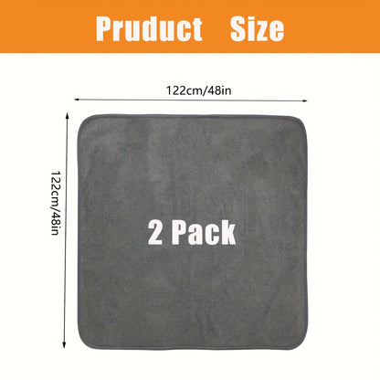 Washable Dog Pee Pads Pack of 2 – Reusable 4-Layer Fast Absorbent Non-Slip Puppy Training Pads, Whelping Pads for Housebreaking, Crate, Playpen & Travel, Multiple Sizes, All Dog Breeds
