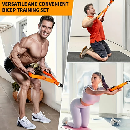 5-Piece Heavy-Duty Resistance Bands Set Up to 225lbs – Includes 3 Resistance Bands Handle & Door Anchor for Home Gym Deltoid Press Face Pull Bicep Curl Workout, Great Fitness Gift