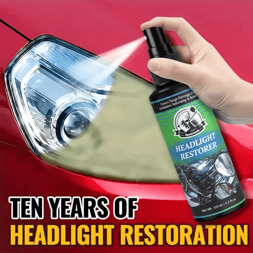 Headlight Restoration Kit Complete Care Solution – Removes Oxidation, Yellowing & Discoloration, Restores Clarity & Gloss, UV Protective Coating for Cars Trucks SUVs – DIY Headlight Lens Repair Set