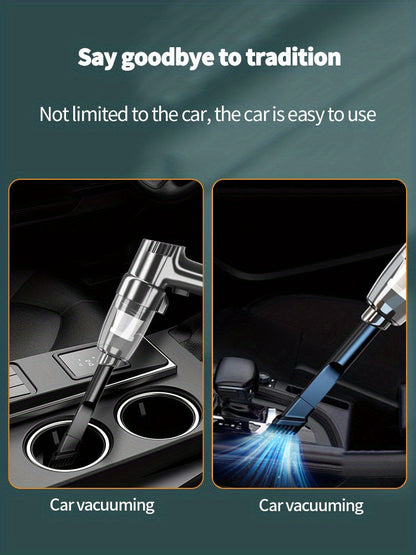 Corded Car Vacuum Cleaner 3KPa Suction Handheld Lightweight – 3M Cord, Single-Point Exhaust, One-Click Dust Cup Empty for Cars, Trucks & Home Cleaning – No Battery Needed