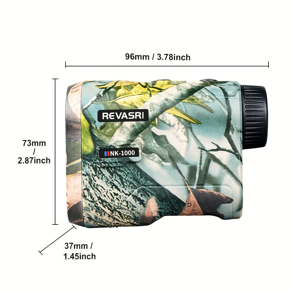 1000M Laser Rangefinder Monocular for Golf & Outdoor – Slope Compensation, Flagpole Lock, 7 Measurement Modes, USB Rechargeable, Compact Lightweight Design for Hunting & Observation