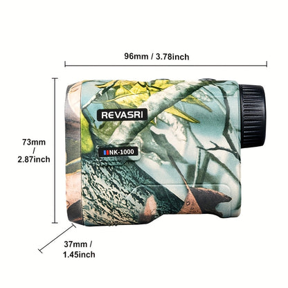 1000M Laser Rangefinder Monocular for Golf & Outdoor – Slope Compensation, Flagpole Lock, 7 Measurement Modes, USB Rechargeable, Compact Lightweight Design for Hunting & Observation