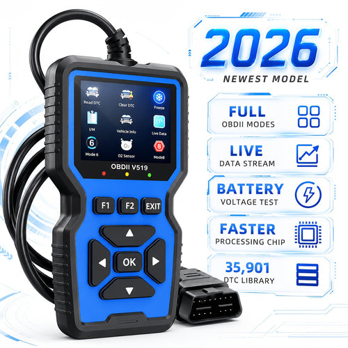 OBD2 Scanner Code Reader Car Diagnostic Tool Engine Fault Code Reader with Live Data Freeze Frame I/M Readiness for All OBDII Protocol Vehicles No Battery Required
