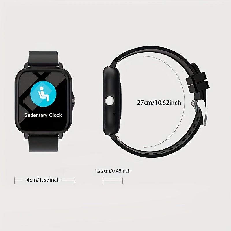 Large Screen Smart Watch HD Voice Call Fitness Tracker Unisex Compatible iPhone Android Multiple Sports Modes Heart Rate Monitor Message Reminder Outdoor Sports Daily Wear Holiday Gift