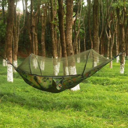 3-in-1 Double Camping Hammock with Mosquito Net and Sun Shade – Lightweight Portable Durable, Ideal for Camping Hiking Backpacking Picnicking Parks, 7 Color Options