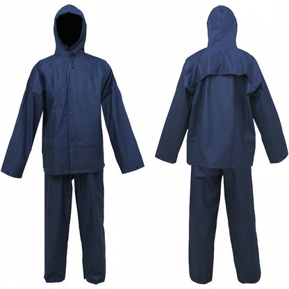 Waterproof Rain Suit for Men & Women – Lightweight Windproof Rain Coat with Pants, Packable Rain Gear for Hiking, Fishing, Cycling & Outdoor Sports, Navy Blue, S-XXXL