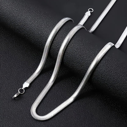 8pcs Men's Stainless Steel Necklace Set – Cuban Chain & Twisted Chain Hip Hop Street Style, Durable Fashion Chains for Men, Perfect Gift for Boyfriend, Son, Father's Day & Birthday