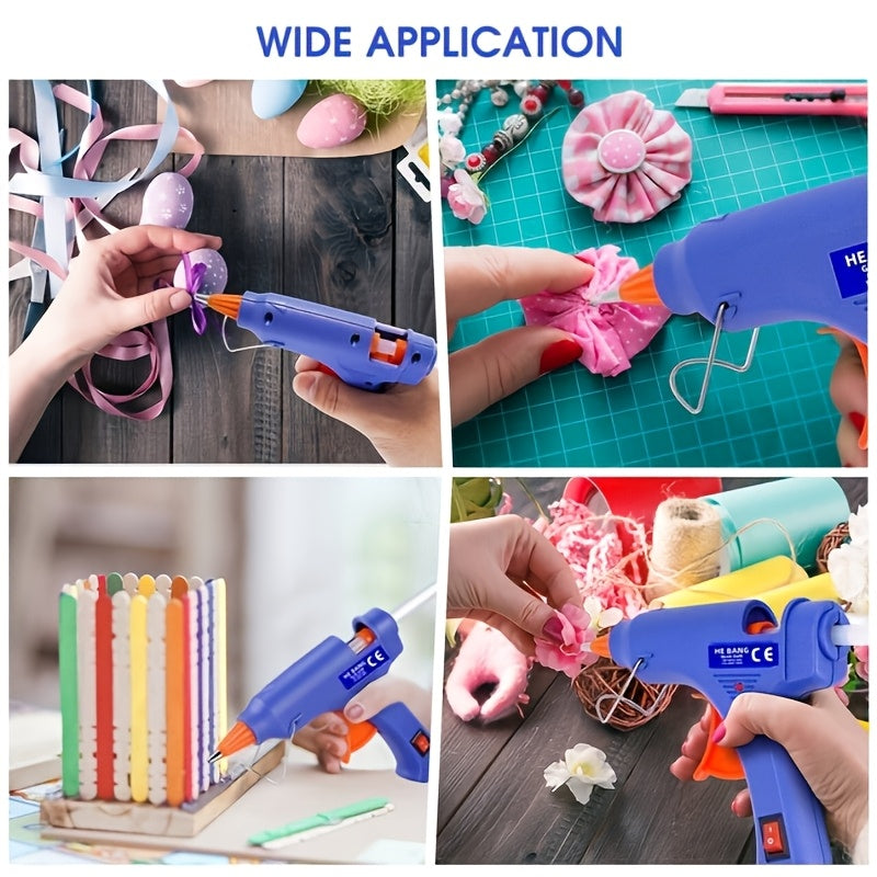 Mini Hot Glue Gun 20W with 30 Glue Sticks, Fast-Heating Electric Glue Gun Kit for DIY Crafts, School Projects, Home Repairs, Floral Arrangements & Scrapbooking – Beginner-Friendly Craft Tool