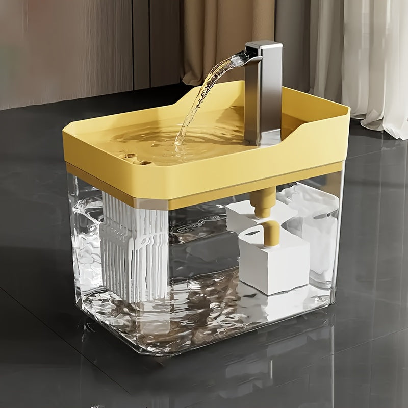 USB Rechargeable Pet Water Fountain 50.72 Oz – Ultra-Silent Automatic Circulating Water Dispenser for Cats & Dogs, No Batteries Required