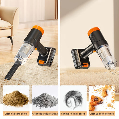 Cordless Gap Vacuum Cleaner 5KPa Strong Suction USB Rechargeable Wireless Handheld Dust Collector for Car, RV, Kitchen Gaps, Floor & Home – 2000mAh Battery, One-Click Empty, Compact Portable Design