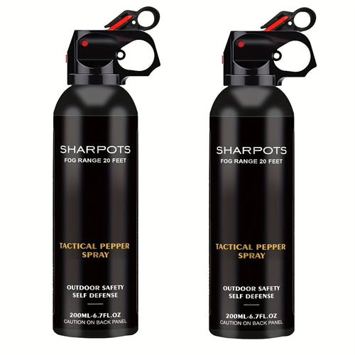 Maximum Strength Pepper Spray 6.7oz for Hiking & Outdoor Self Defense – Fast-Deploy OC Formula, Compact & Easy Access Personal Protection for Camping, Trails & Everyday Carry, 1, 2 or 4 Pack