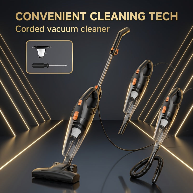 Cordless Stick Vacuum Cleaner 45-70KPA Powerful Suction, Anti-Tangle Brush 45-Min Runtime 50oz Dust Cup, Corded & Cordless Options, Rechargeable Lightweight Vacuum for Hardwood Floor Carpet Pet Hair Home