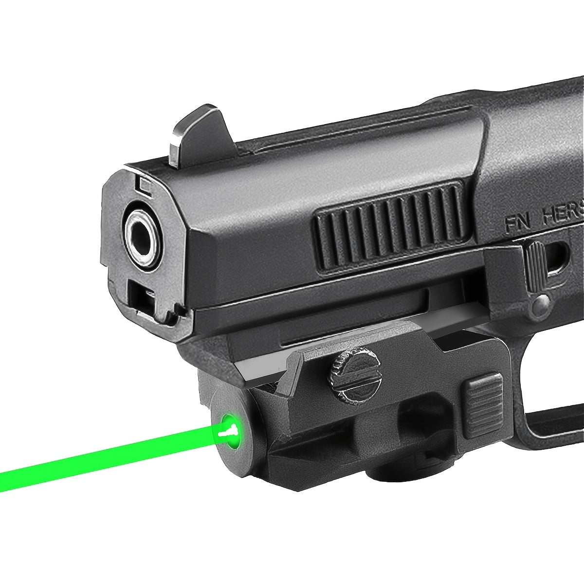 Ultra Compact Green Laser Sight for Handguns & Pistols – Magnetic USB Charging, 20mm Picatinny Rail, Ambidextrous ON/OFF, PA66 Nylon, 150-300m Visible – 7 Color & Charging Variants