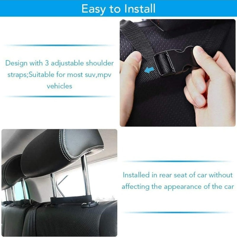 Car Trunk Organizer with 8 Pockets – Large Capacity Waterproof Backseat Hanging Storage Bag for SUV, Truck & MPV, Car Interior Organizer for Men & Women
