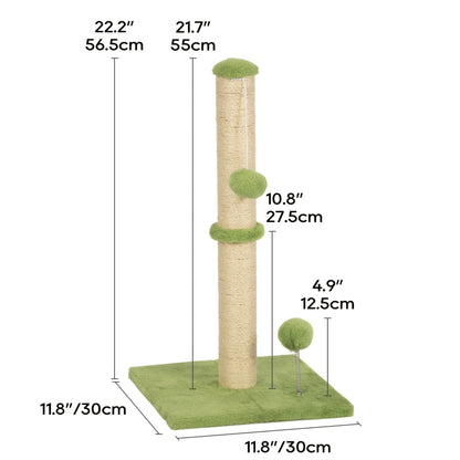Multi-Level Cat Tree Tower with Scratching Post – Indoor Kitten Activity Center Playhouse, Easy to Assemble, Available in 22"/54"/60"/70" Heights & 7 Colors, Perfect Cat Gift