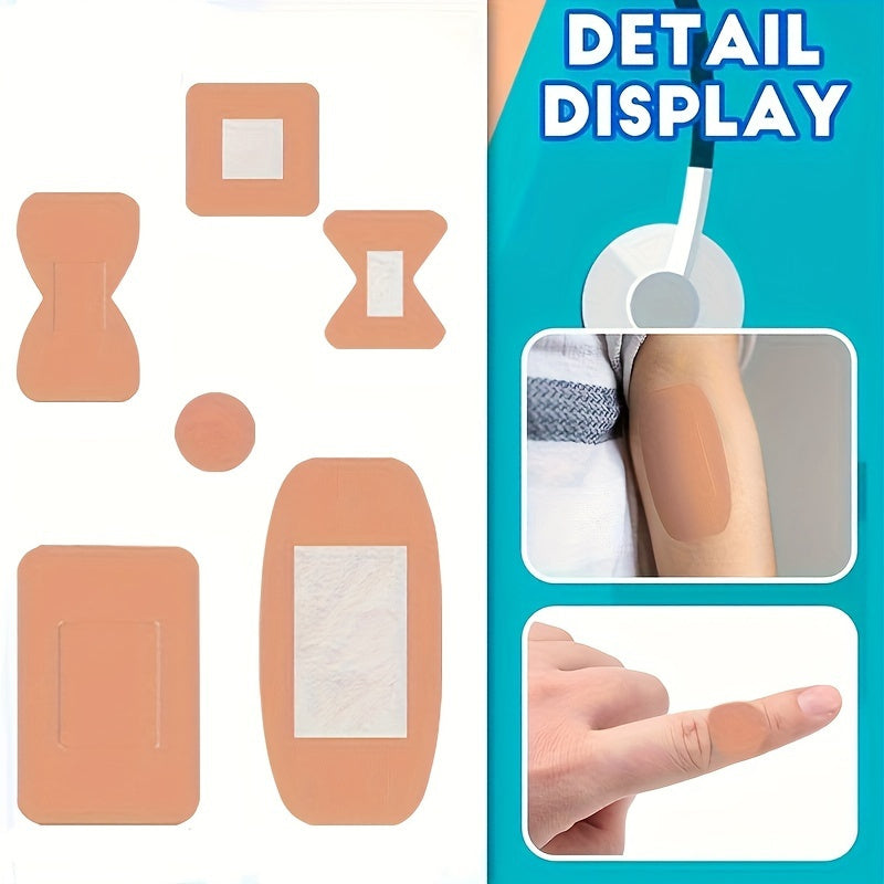 180/360pcs Flexible Fabric Adhesive Bandages Assorted Sizes – Breathable Fingertip & Knuckle Bandages, Elastic Cloth Spot Bandage Variety Pack for First Aid Home & Outdoor Care