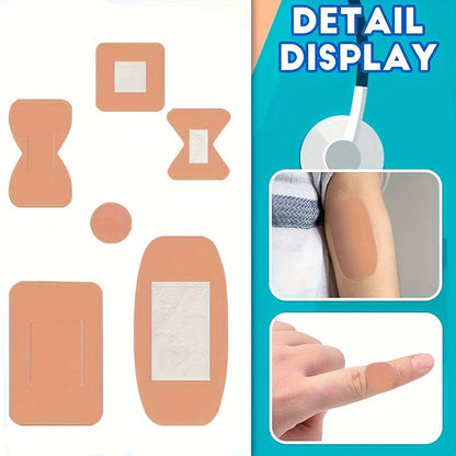 180/360pcs Flexible Fabric Adhesive Bandages Assorted Sizes – Breathable Fingertip & Knuckle Bandages, Elastic Cloth Spot Bandage Variety Pack for First Aid Home & Outdoor Care