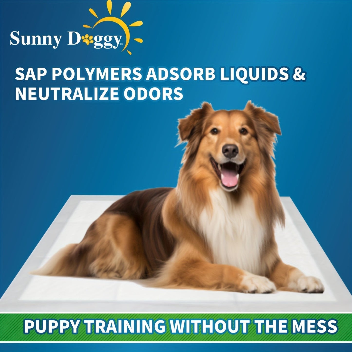 Disposable Dog Pee Pads Large – Upgraded Odor Control & Leak-Proof Puppy Training Pads, Super Absorbent Potty Pads for Housebreaking, 120 Count 22"x22" / 50 Count 30"x36" / 40 Count 36"x36"