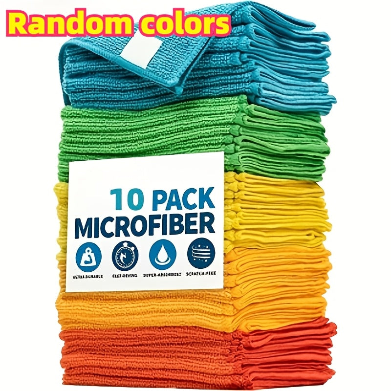Microfiber Cleaning Cloths 10/20/40-Pack – Ultra-Fine Fiber Towels for Car Detailing, Dust Removal & Home Cleaning, Absorbent Multifunctional Cloths for Cars, RVs & House