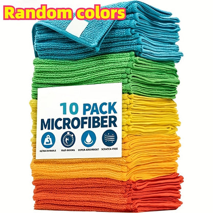 Microfiber Cleaning Cloths 10/20/40-Pack – Ultra-Fine Fiber Towels for Car Detailing, Dust Removal & Home Cleaning, Absorbent Multifunctional Cloths for Cars, RVs & House