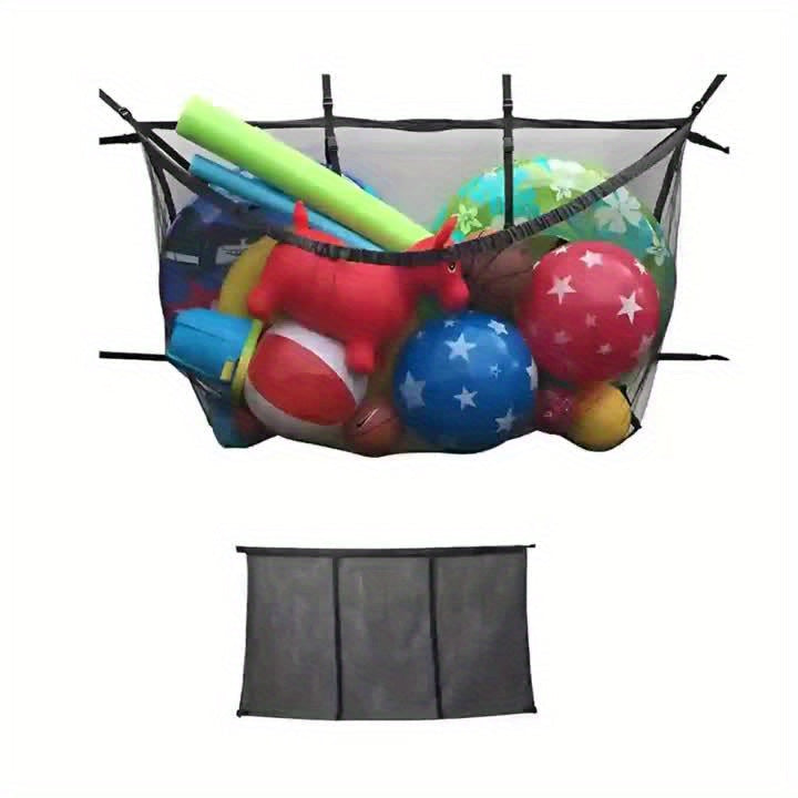 Large Mesh Drawstring Pool Storage Bag 60 Inch – Heavy Duty Net Organizer for Inflatable Pool Floats, Swim Rings, Beach Toys & Swimming Pool Accessories, Waterproof Breathable Carry Bag